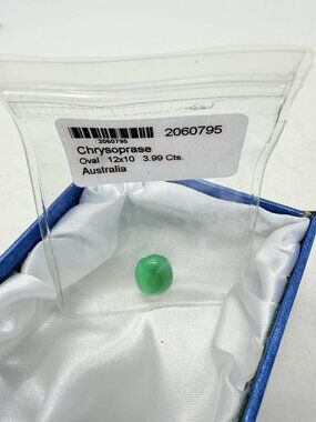 Shop LC Australian Chrysophase Oval Shape Loose Gemstone for Jewelry Making 5532
